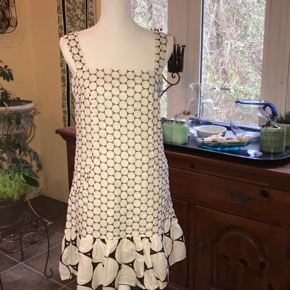 cotton brown and shift dress